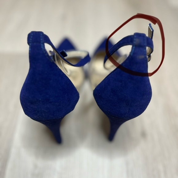 LILIANA royal blue sude closed toe heel. SZ 10 w/ 4 & 1/2 inch heel. NWOT & box. - Picture 7 of 7